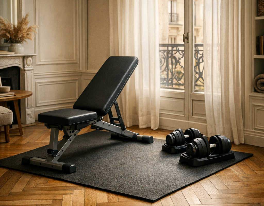 Home gym en appartement : guide complet (voisins, sol, bruit, matériel adapté)