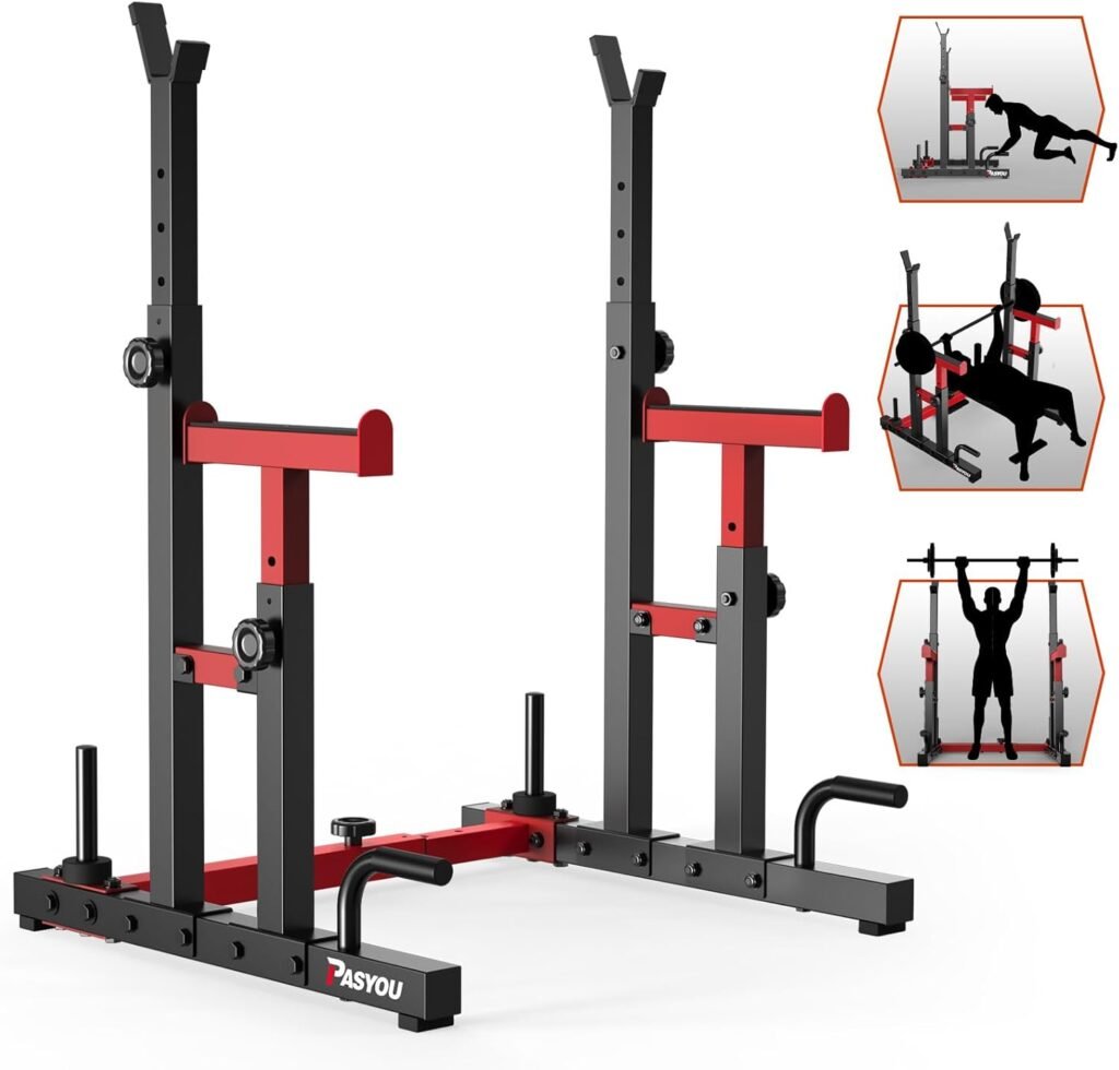 PASYOU Cage de Squat Multi-fonctions : le rack autoportant à 140 €