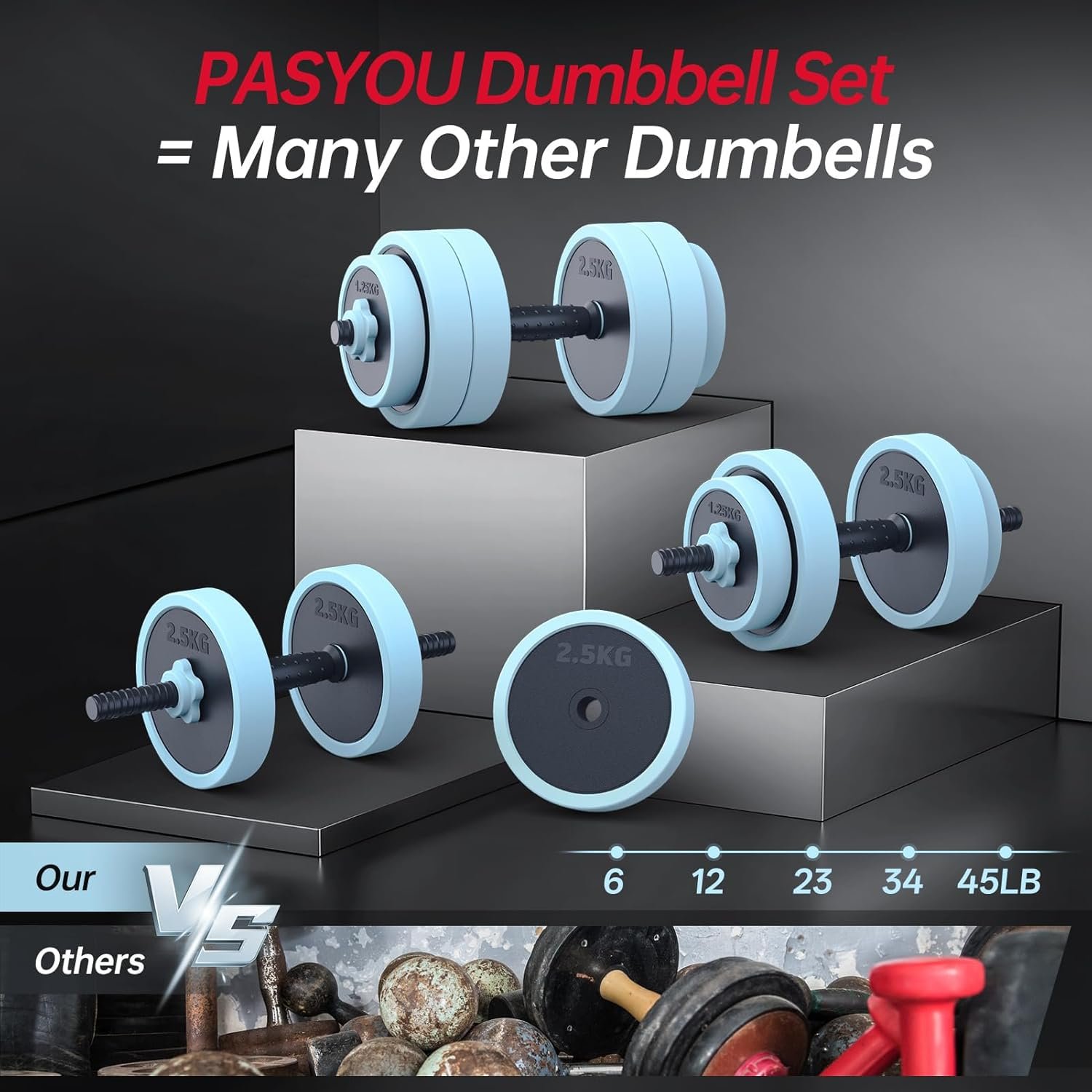 PASYOU 20kg - exercice pompes