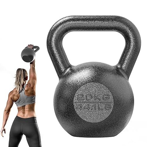 Gorilla Sports Kettlebell en Fonte Revêtue : la prise en main parfaite pour le home gym