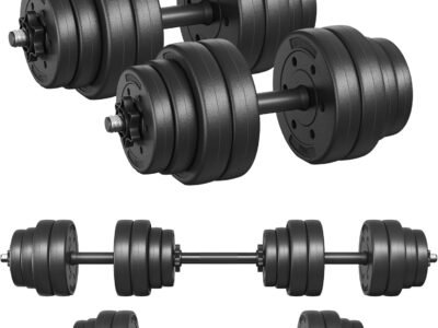 SONGMICS SYL30HBK 30 kg 2-en-1 : barre et haltères