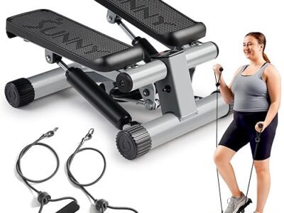 Mini Stepper avec Bandes Élastiques pour la Maison