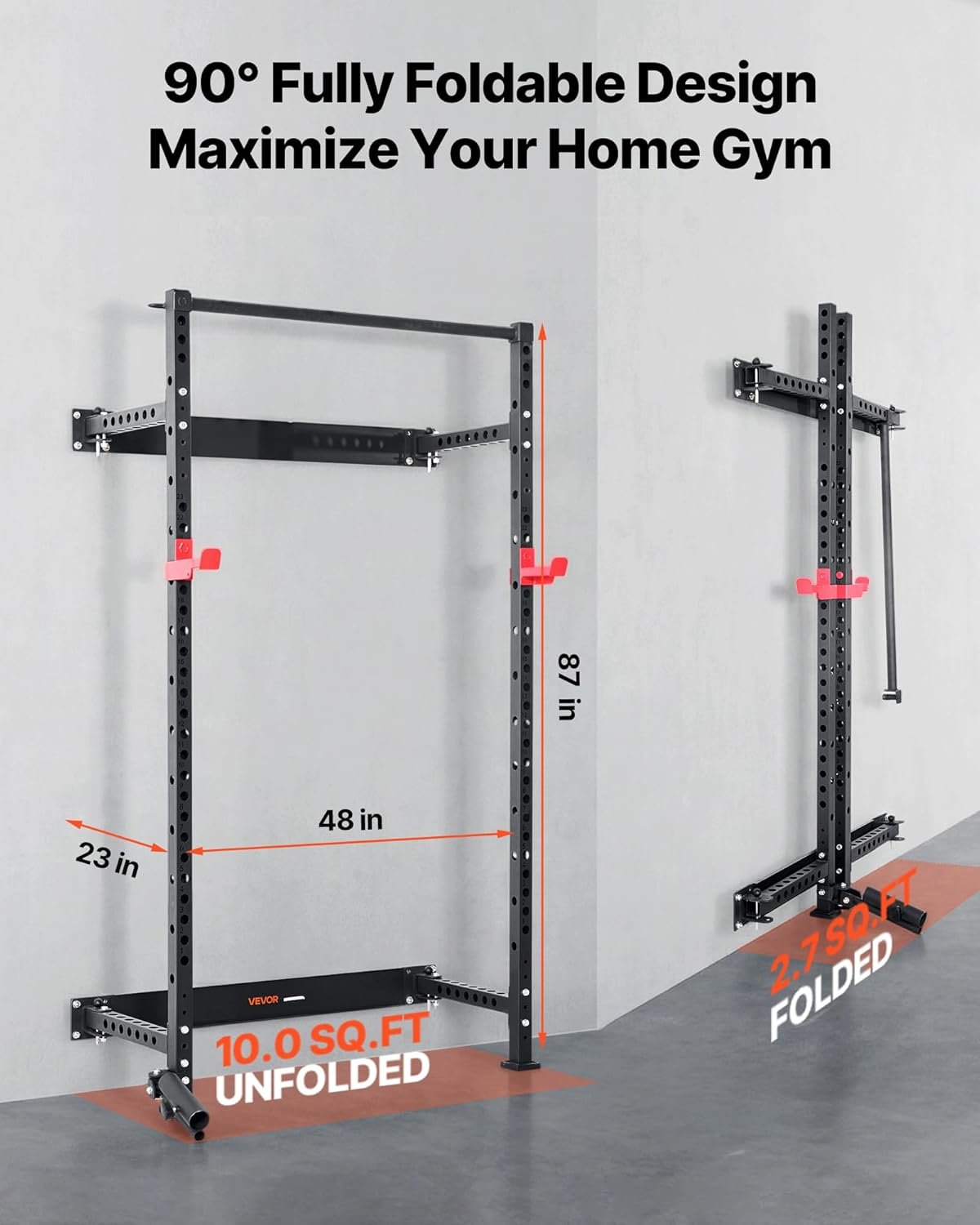 VEVOR cage - détail bras escamotables