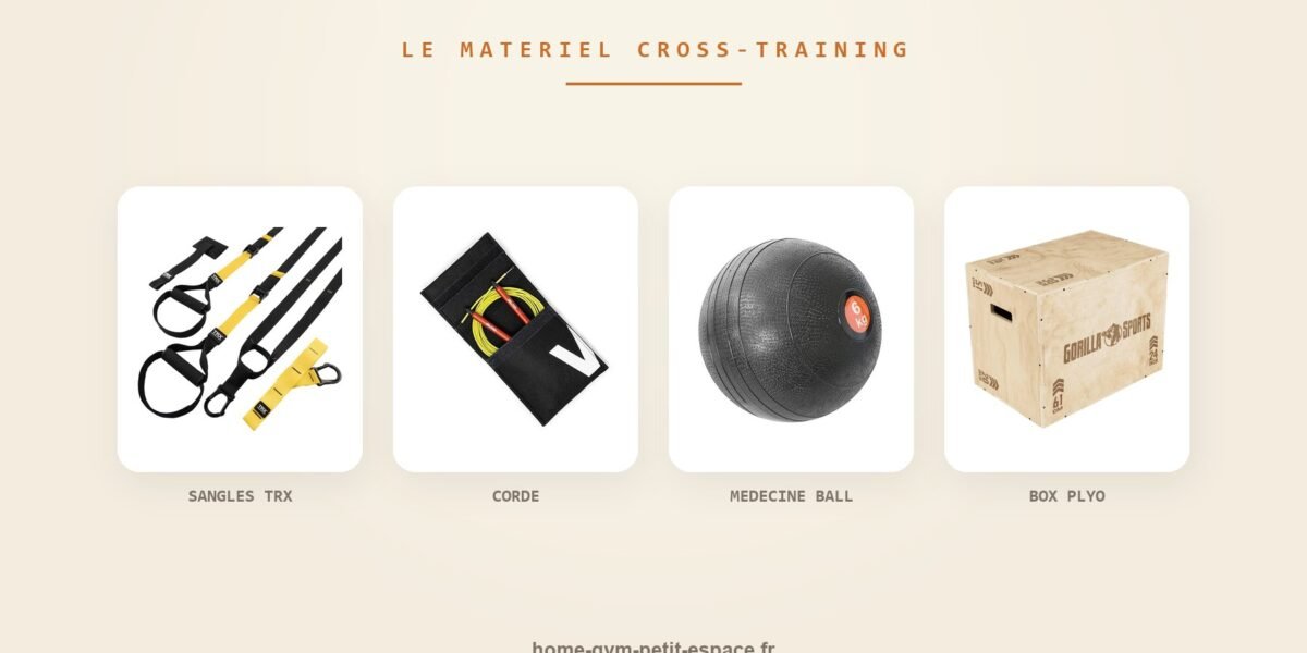Matériel de cross-training maison : 4 essentiels pour petit espace