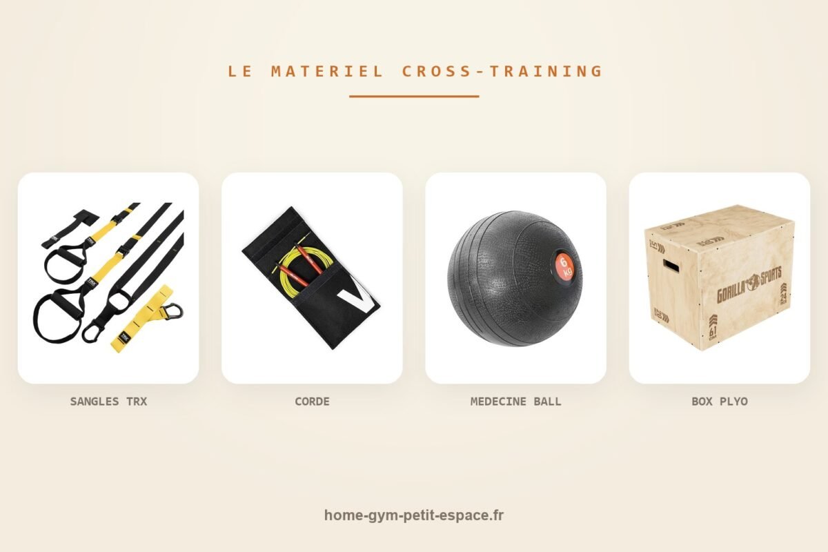 Matériel de cross-training maison : 4 essentiels pour petit espace