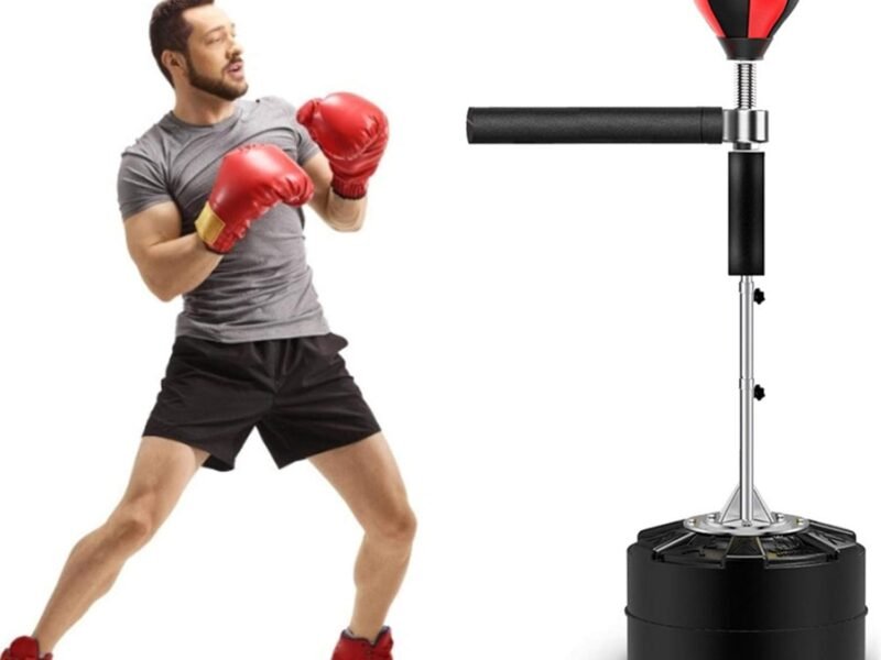 Sac de Frappe sur Pied à Barre Réflexe 360° : vitesse, timing et esquive