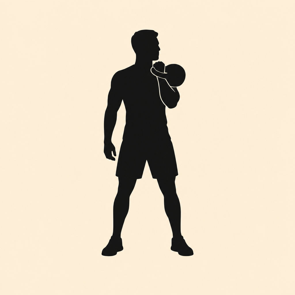 Illustration du clean au kettlebell