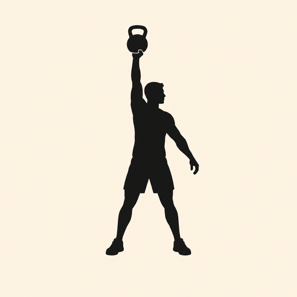 Illustration du snatch au kettlebell