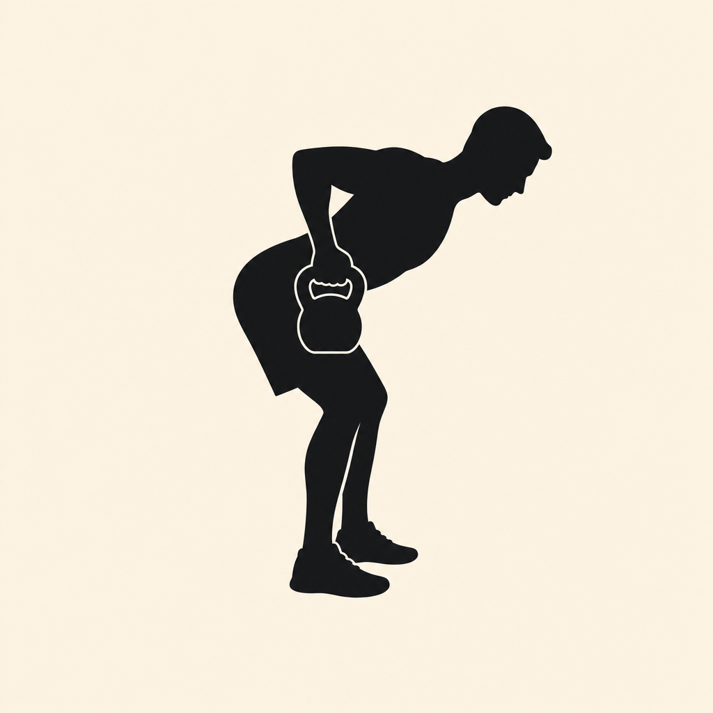 Illustration du rowing au kettlebell