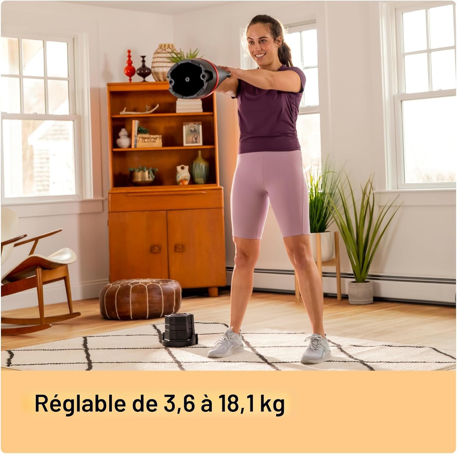 Bowflex SelectTech 840, cadran de réglage, vue de détail