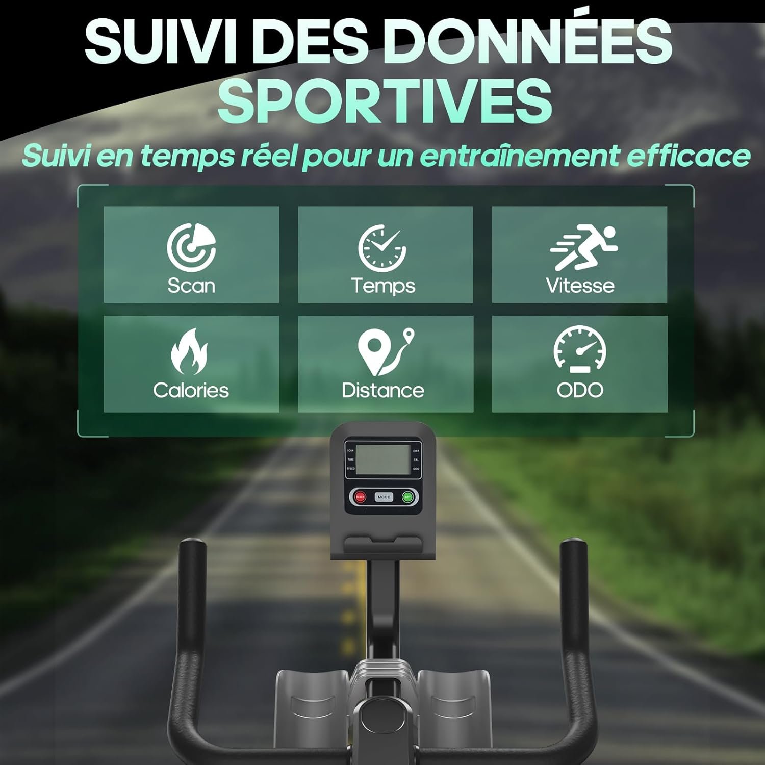 DMASUN vélo écran LCD suivi des données