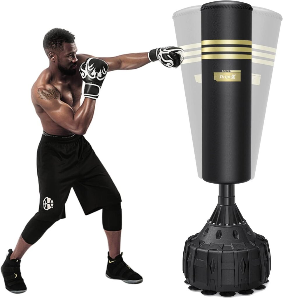 Dripex Sac de Frappe sur Pied 165 cm : boxer en appartement sans percer ni déranger