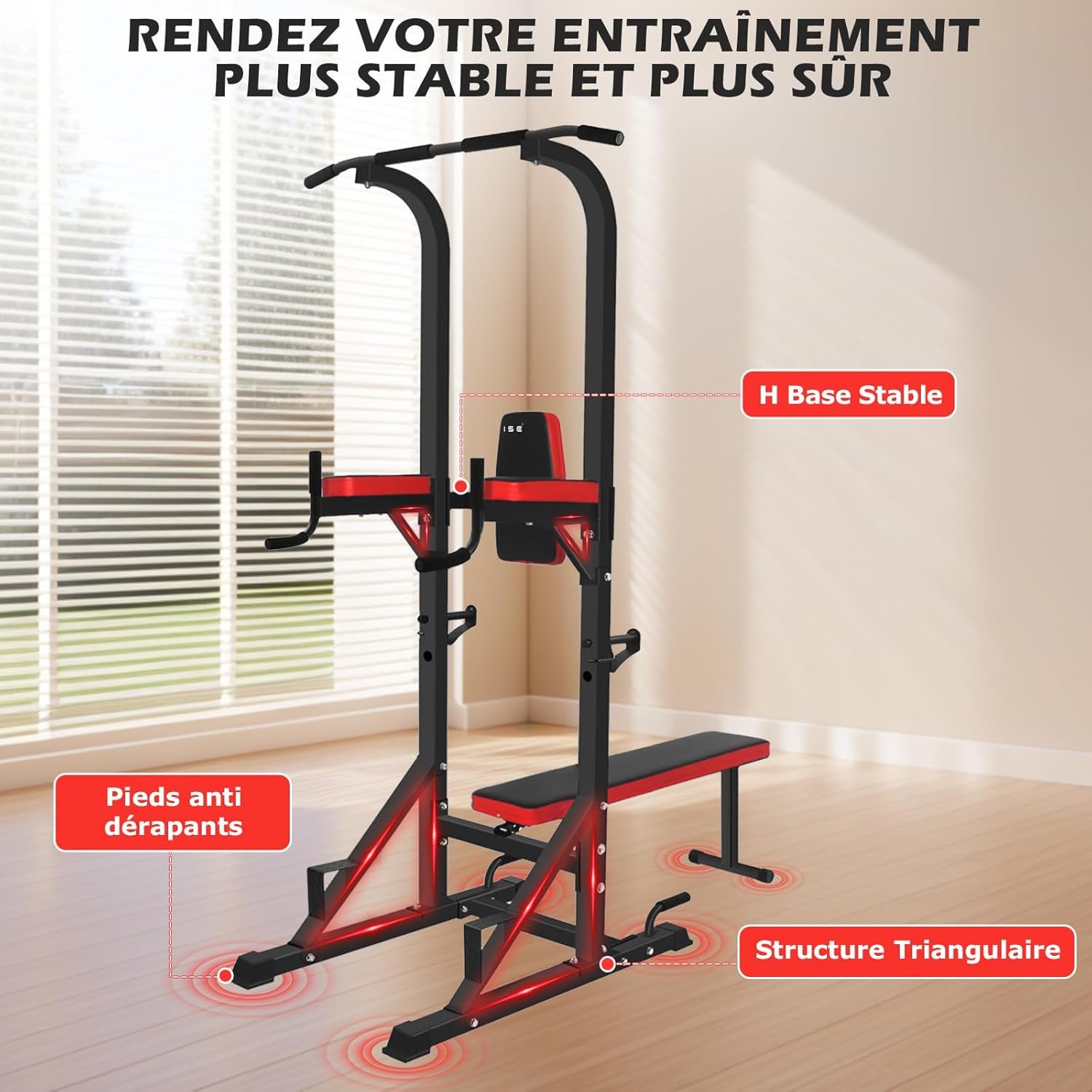 Chaise romaine ISE SY-4006, vue de détail