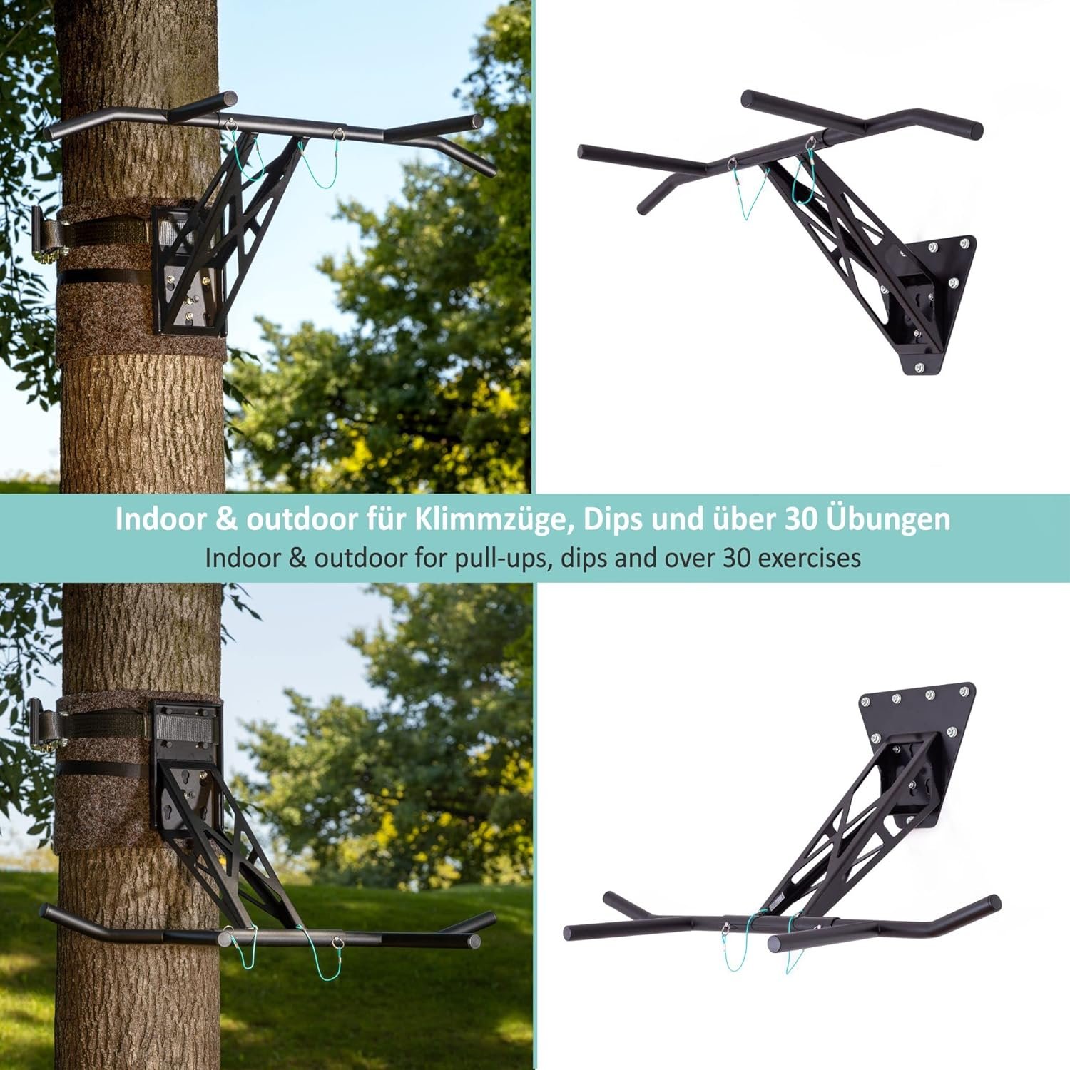 Barre PULLUP & DIP, prises multiples, vue de détail