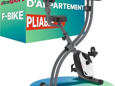 Ultrasport F-Bike 200B : le vélo d’appartement pliable le plus vendu (avec dossier)