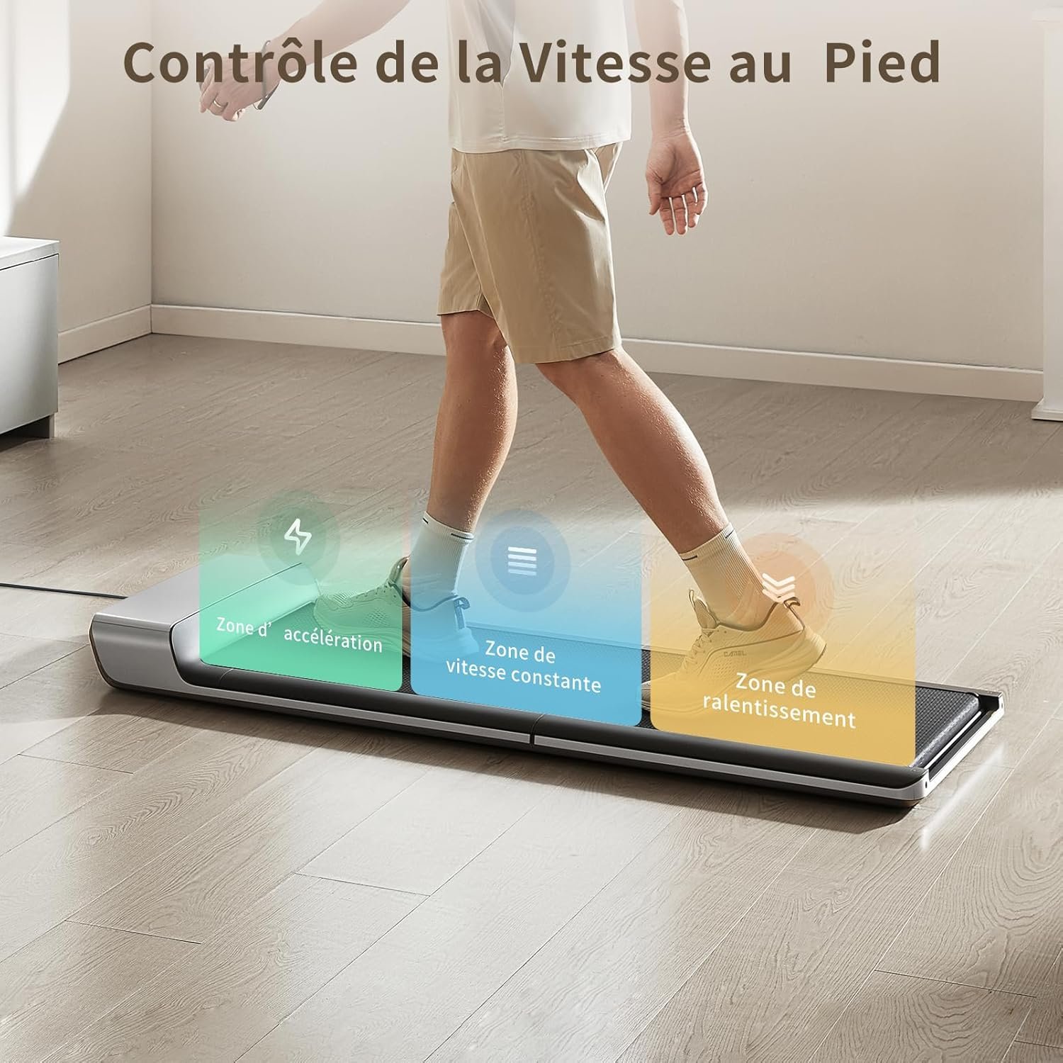 WalkingPad P1 contrôle de la vitesse au pied