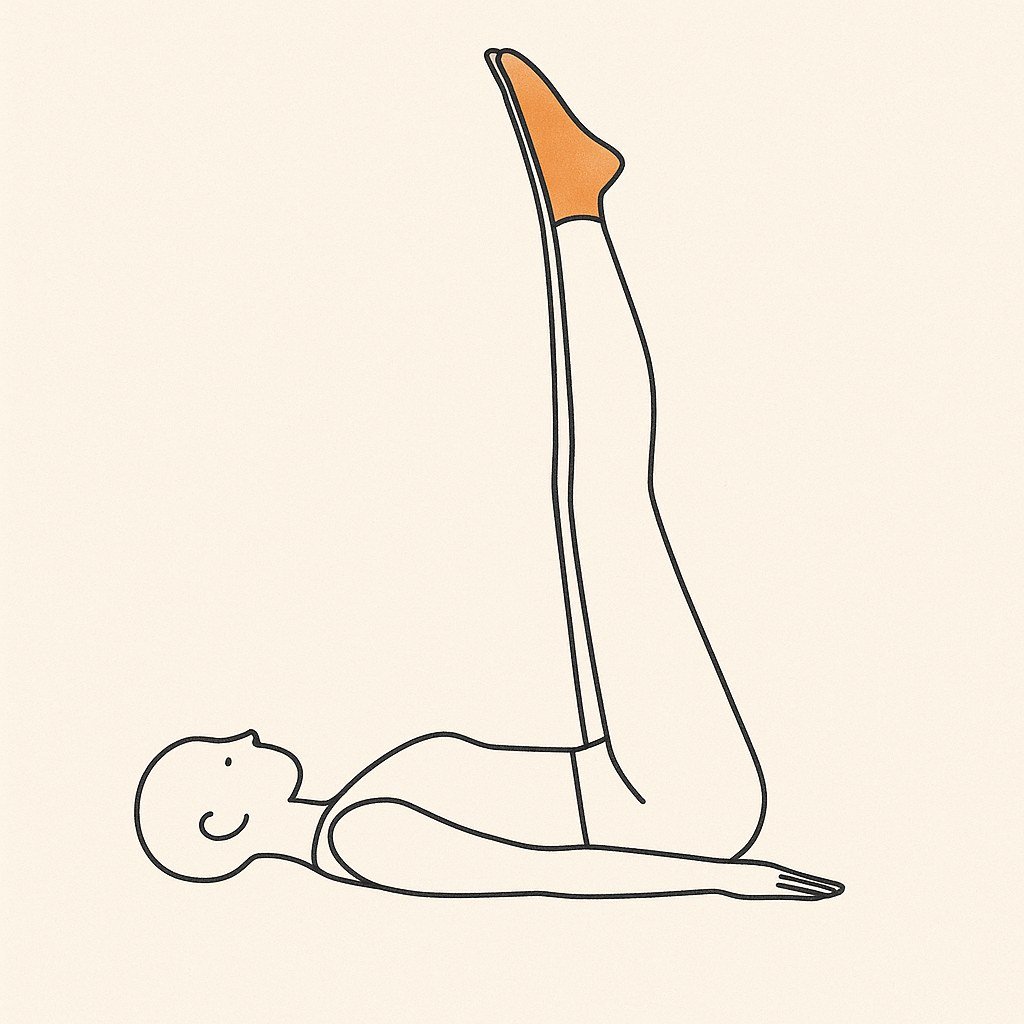 Relevé de jambes, illustration croquis