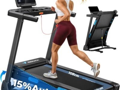 MERACH Tapis de Course Pliable Acier Renforcé : le plus stable pour courir