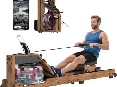 SPORTNOW Rameur à Eau Pliable en Bois : le ressenti de l’aviron à la maison