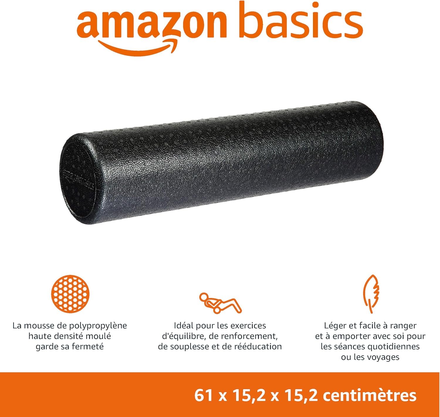 Amazon Basics rouleau en mousse fiche technique
